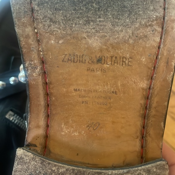 Zadig & Voltaire Laureen Studded Spikes Ankle Boots - Picture 10 of 12